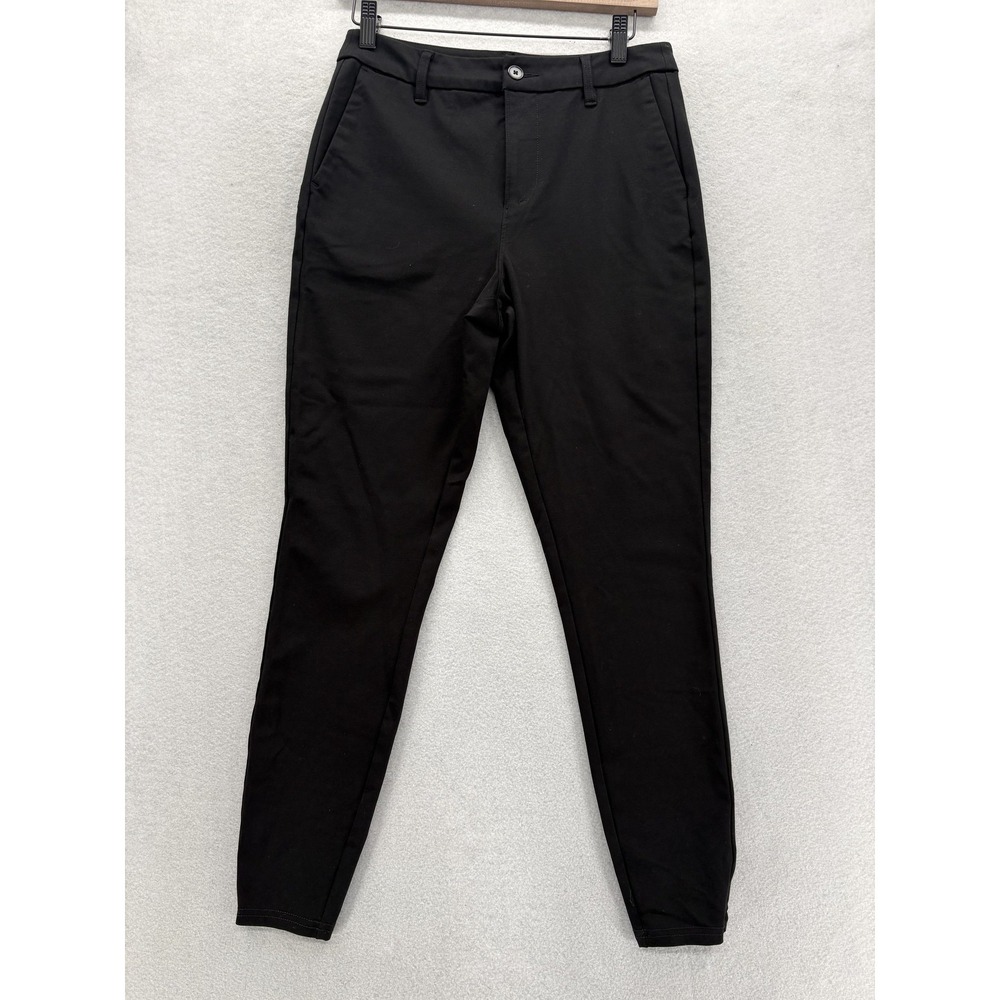 BYLT Premium Basics Everyday Pants Womens M Black Slim Fit Stretch Casual Golf